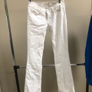 7 for All Mankind White Denim